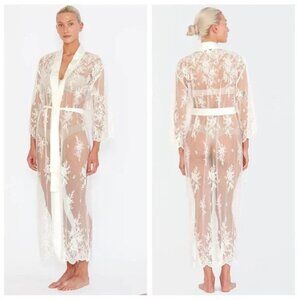 💕BHLDN x RYA COLLECTION💕 Darling Lace Robe ~ White Medium/Large NWOT